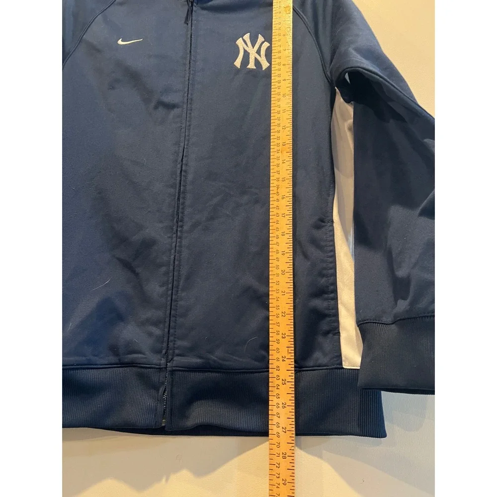 Nike MLB New York Yankees Track Jacket Navy Blue Full Zip Women XL Fitted
